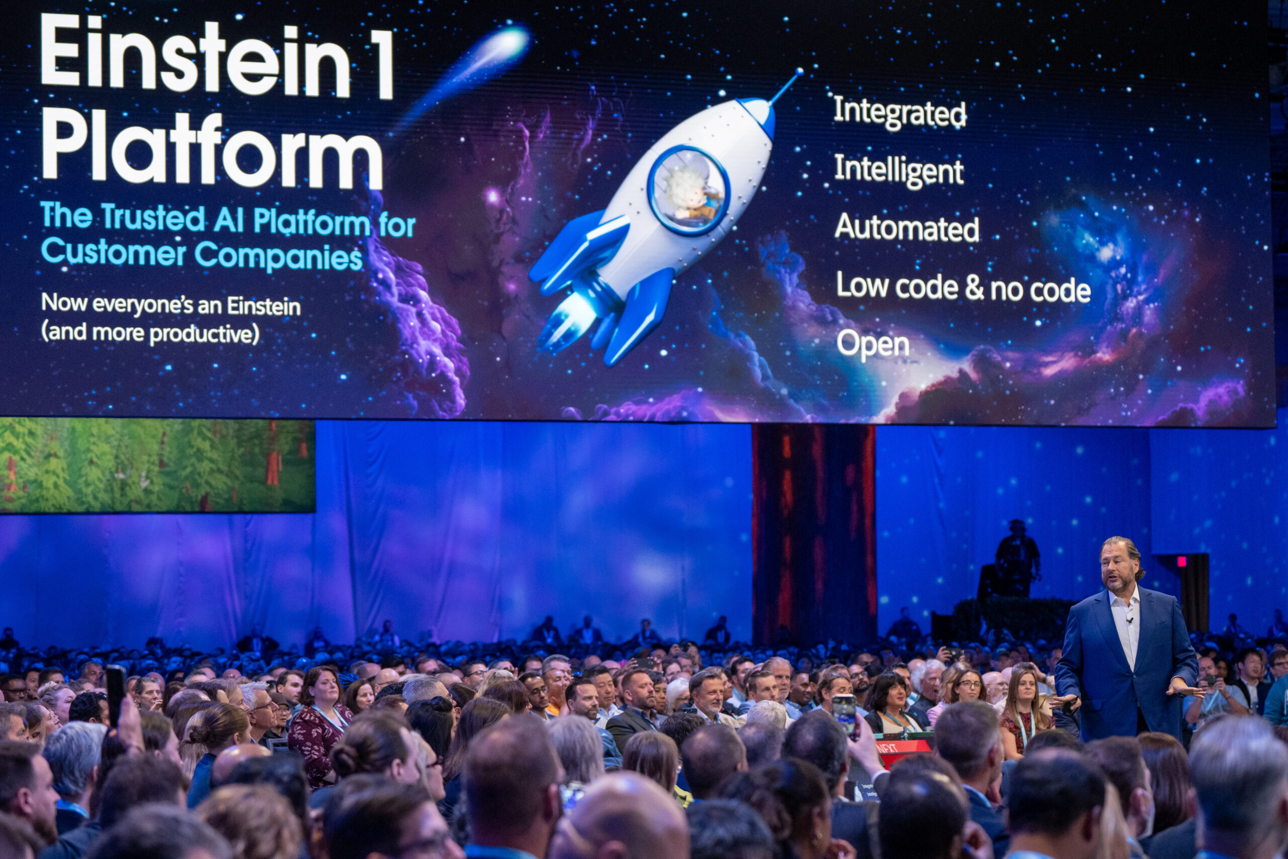 18 avril 2024À la une Actualités Logiciel Non classé Réseaux et Télécom Salesforce présente Einstein 1 Data Cloud lors de son événement World Tour Paris